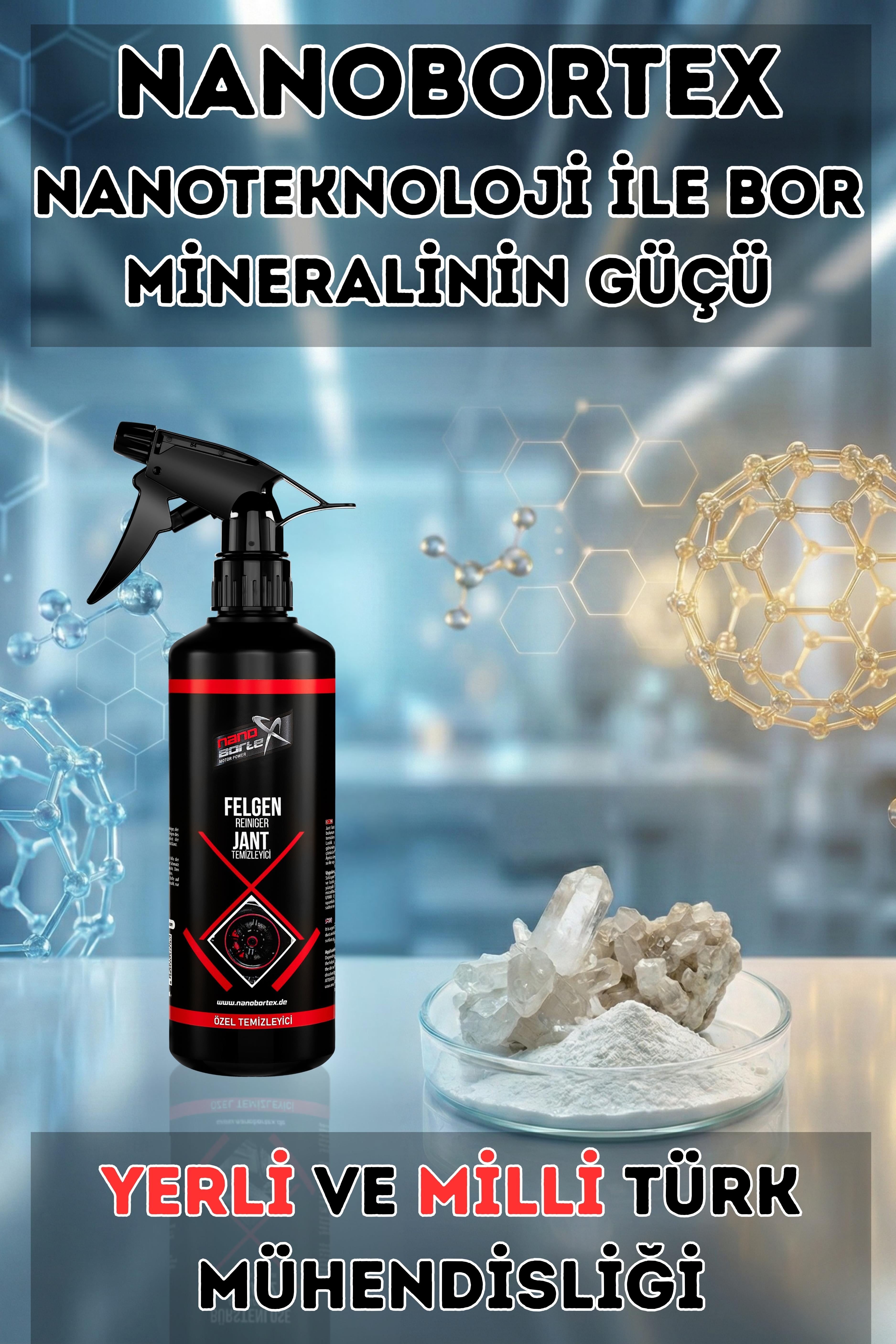 NanoBorTeX Fırçasız Oto Yıkama Şampuanı - Süngersiz Çizik Önleyici Temizlik &  Parlaklık 500 ML