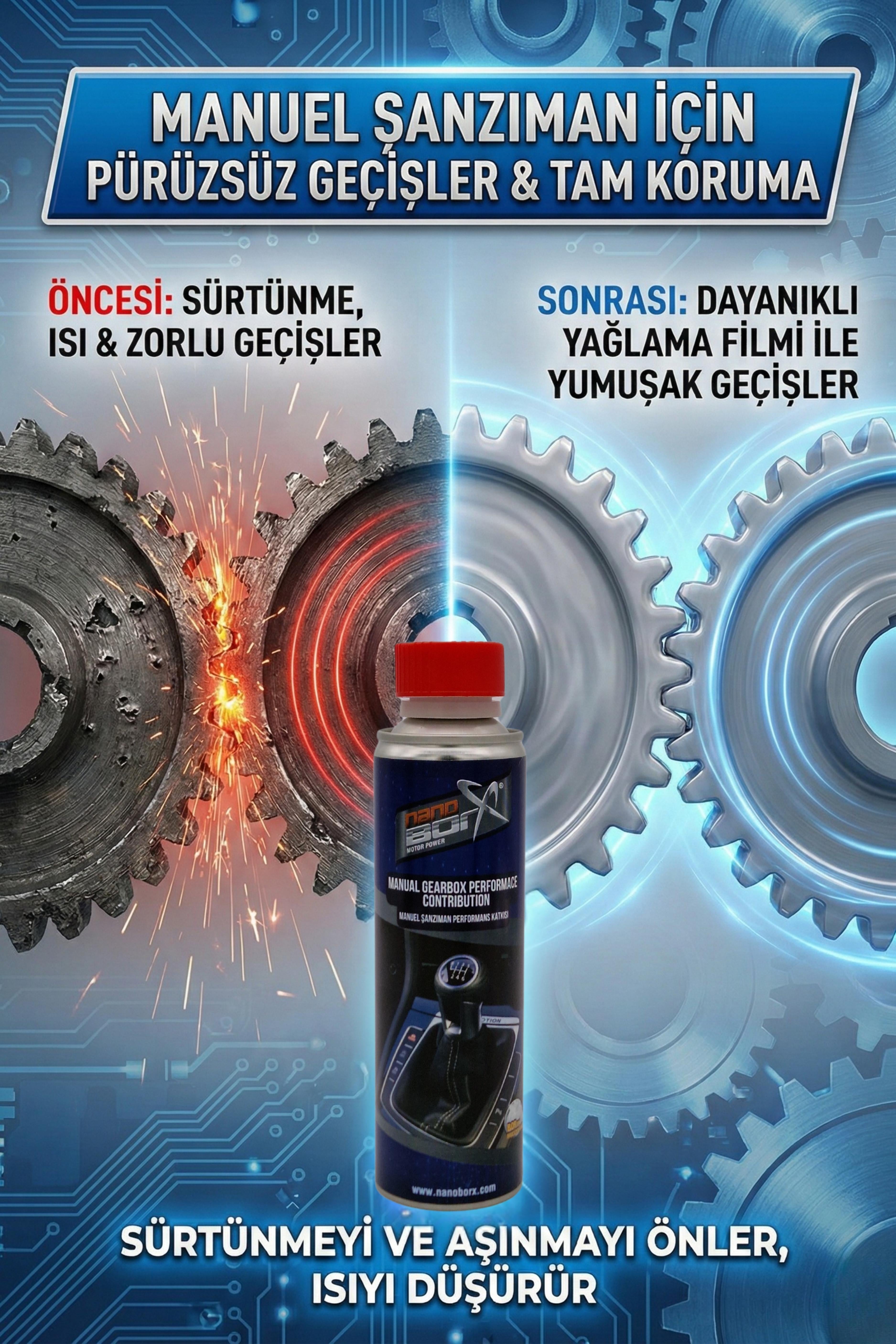 Manuel Şanzıman ve Diferansiyel Yağ Katkısı - Pürüzsüz Vites Geçişi