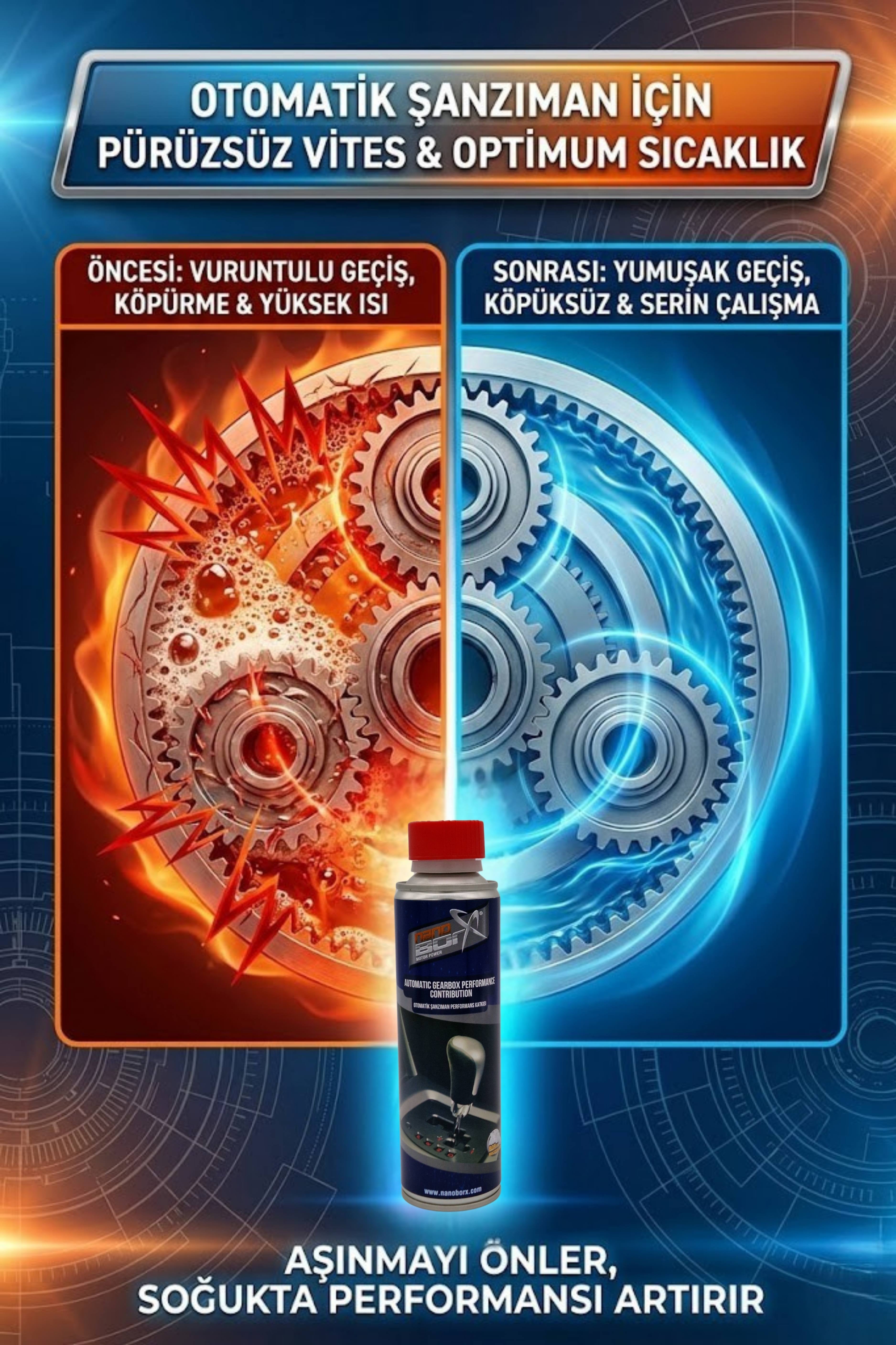 NanoBorTeX Otomatik Şanzıman Performans Artırıcı & Vites Geçiş Düzenleyici