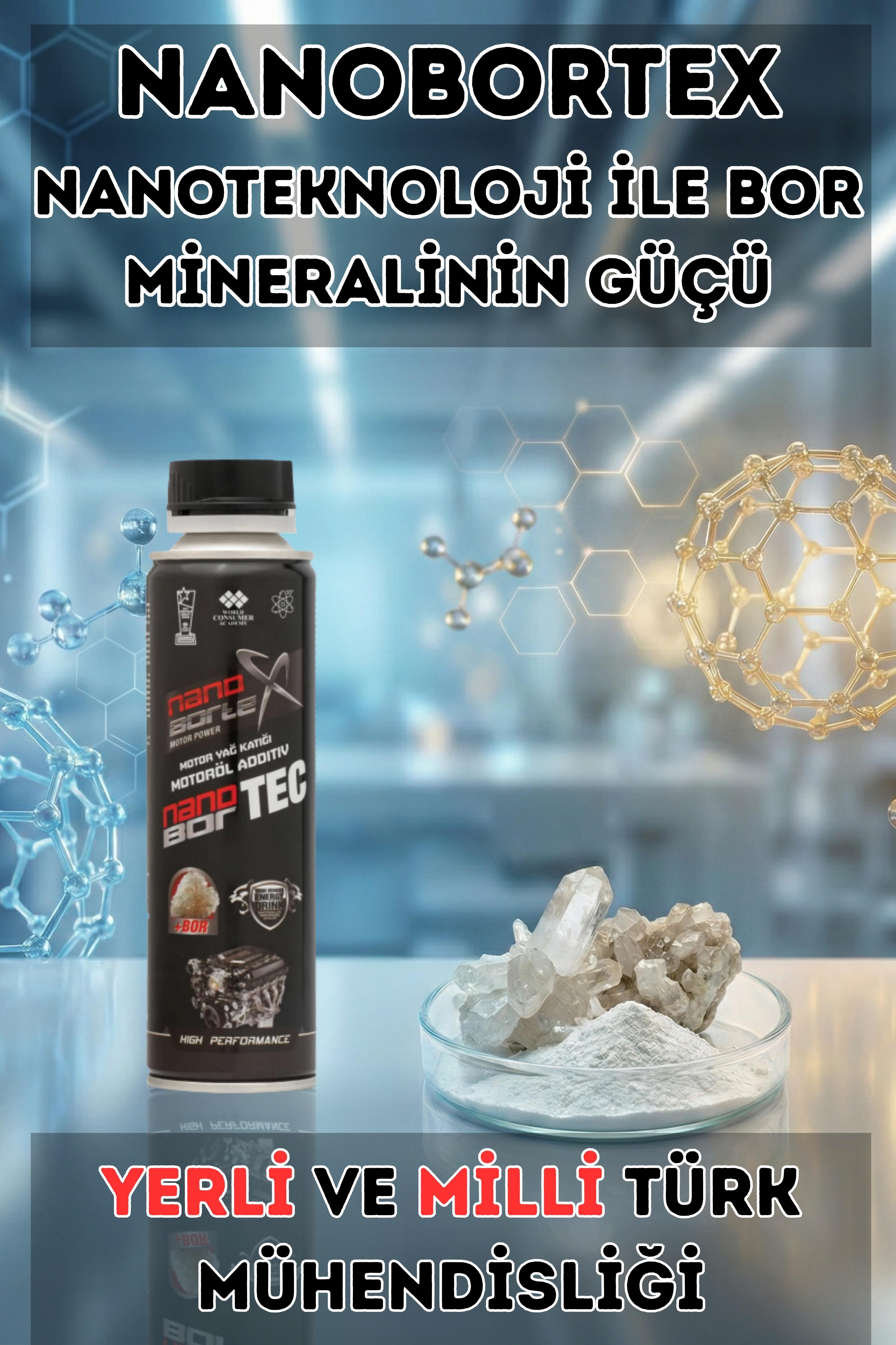 NanoBorTex Bor Teknolojili Motor Yağ Katkısı - Nano Motor Koruyucu & Performans  Artırıcı (Tüm Motorlar)