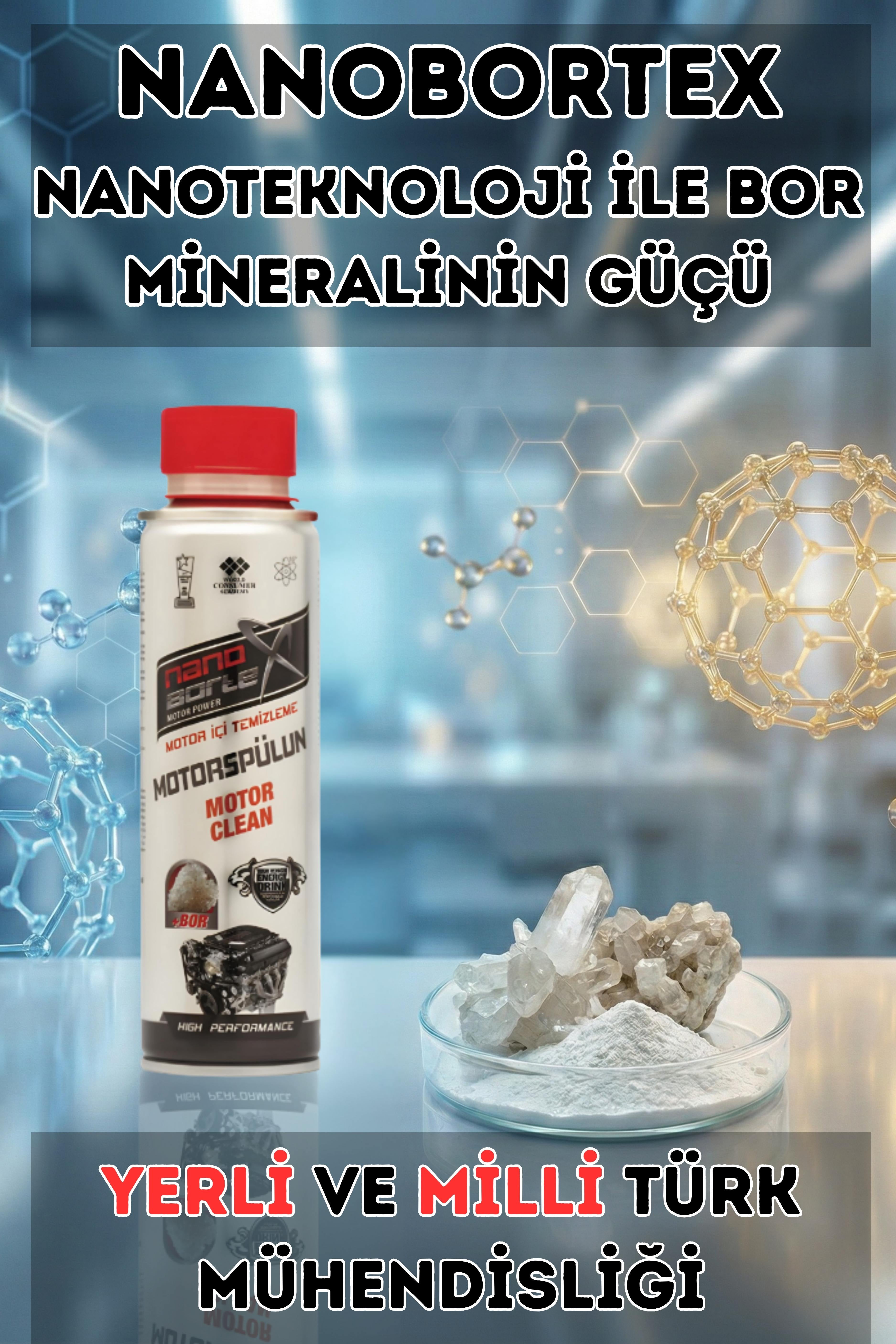 NanoBorTeX Profesyonel Motor İçi Temizleyici - Engine Flush & Yağ Sistemi Temizleme
